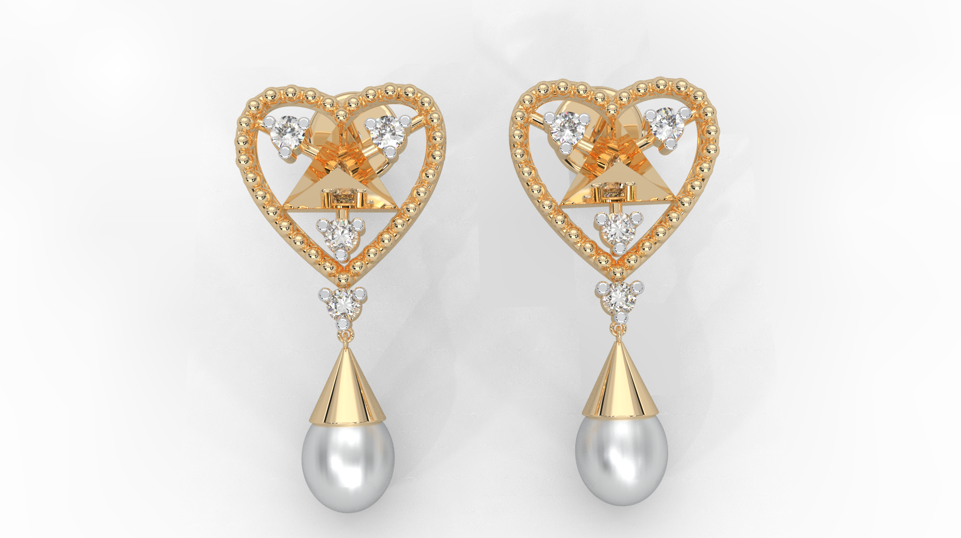 Magic Love Droplet Diamond Earrings