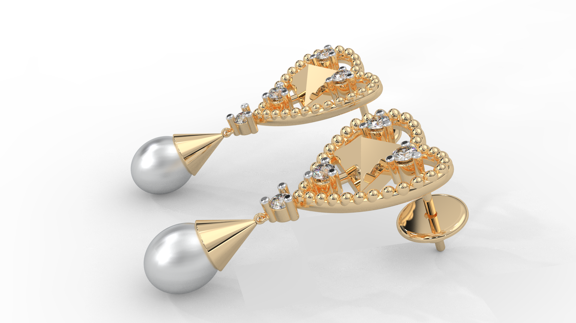 Magic Love Droplet Diamond Earrings