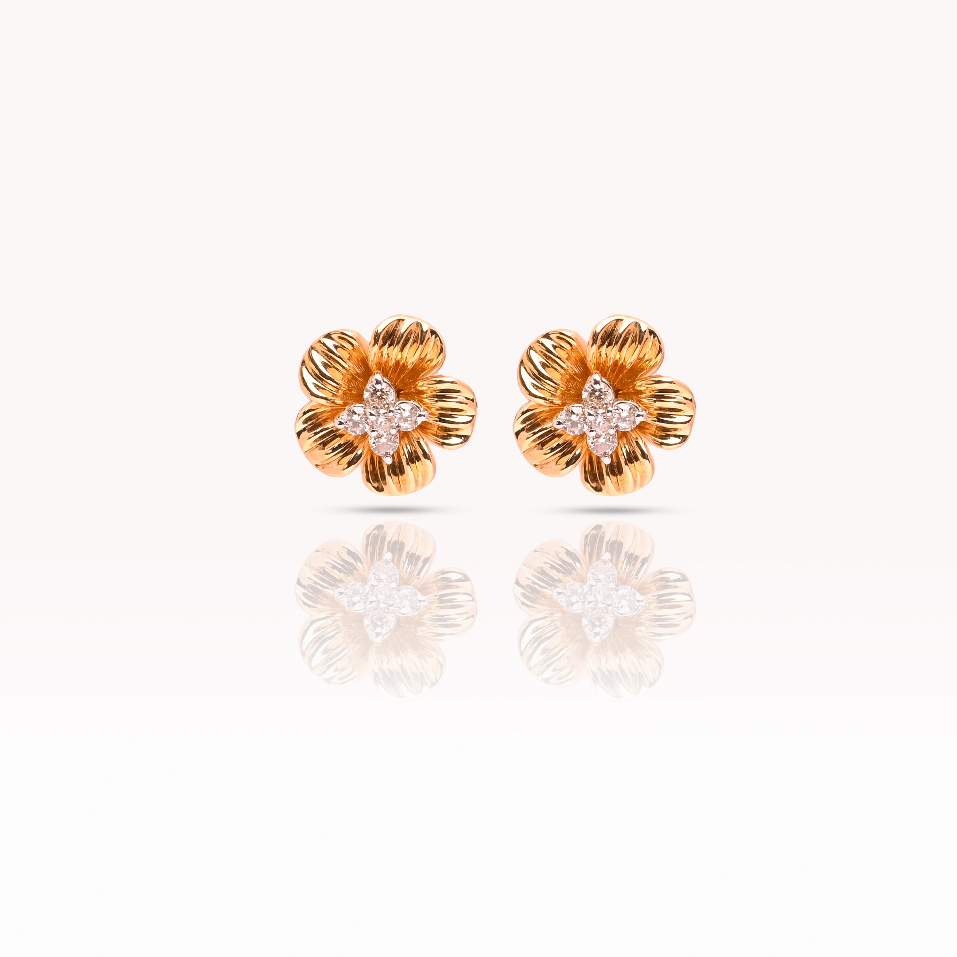 Magic Daisy Diamond Earrings