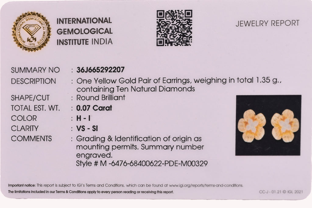 Magic Daisy Diamond Earrings