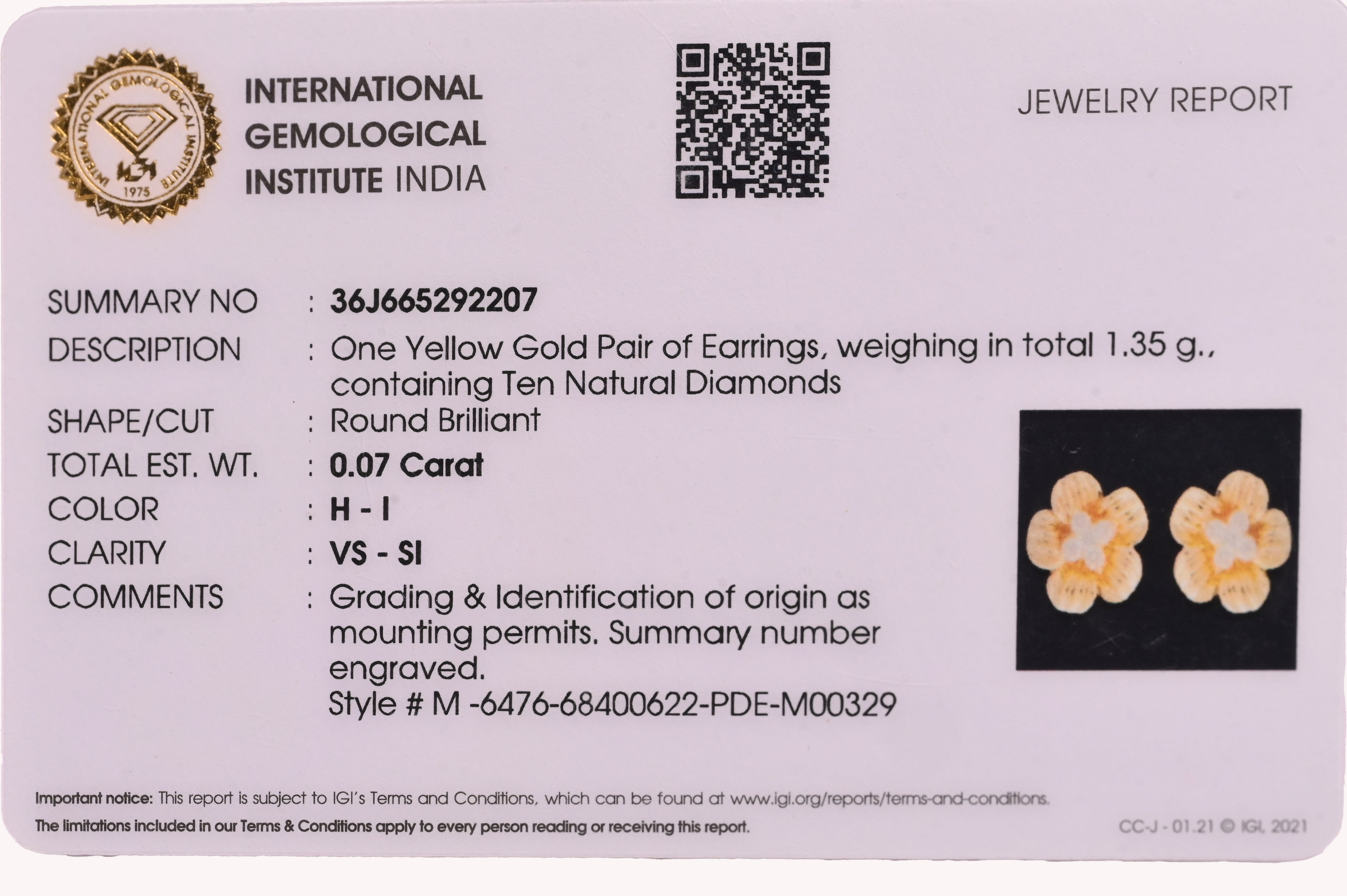 Magic Daisy Diamond Earrings