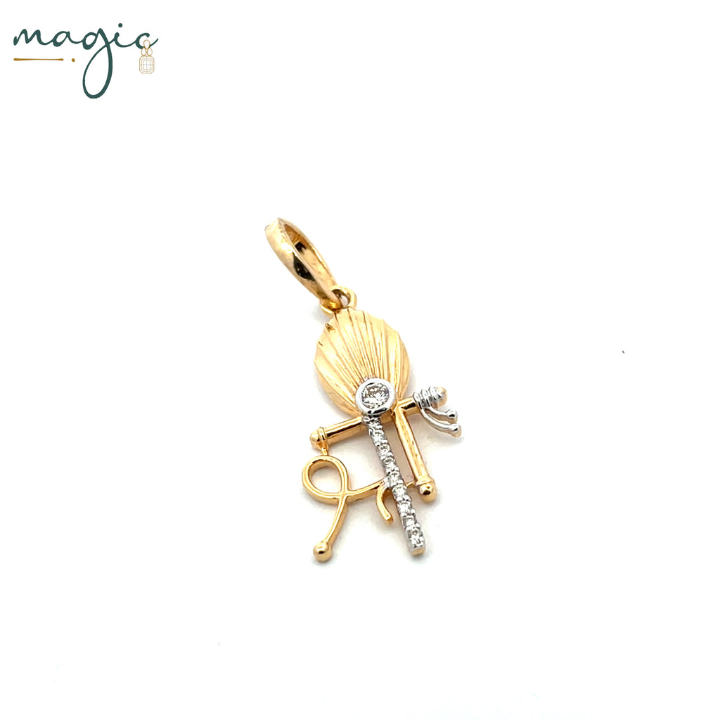 Magic Shree Krishna Diamond Pendant