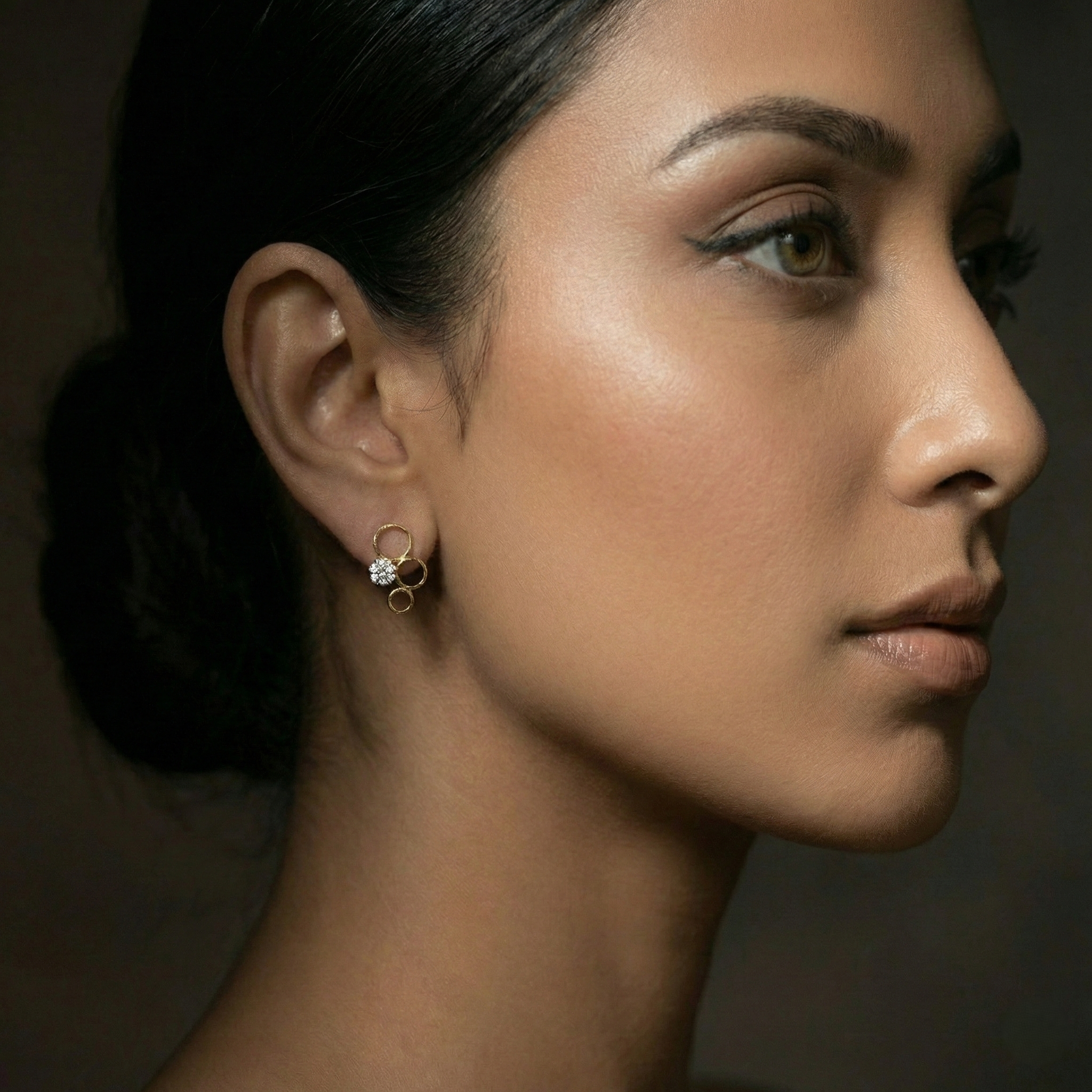 Ethereal cluster  Diamond Earings
