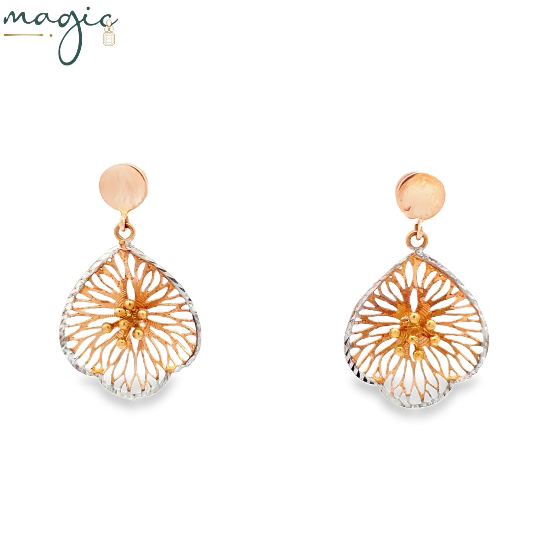 Glided sunbeam earings