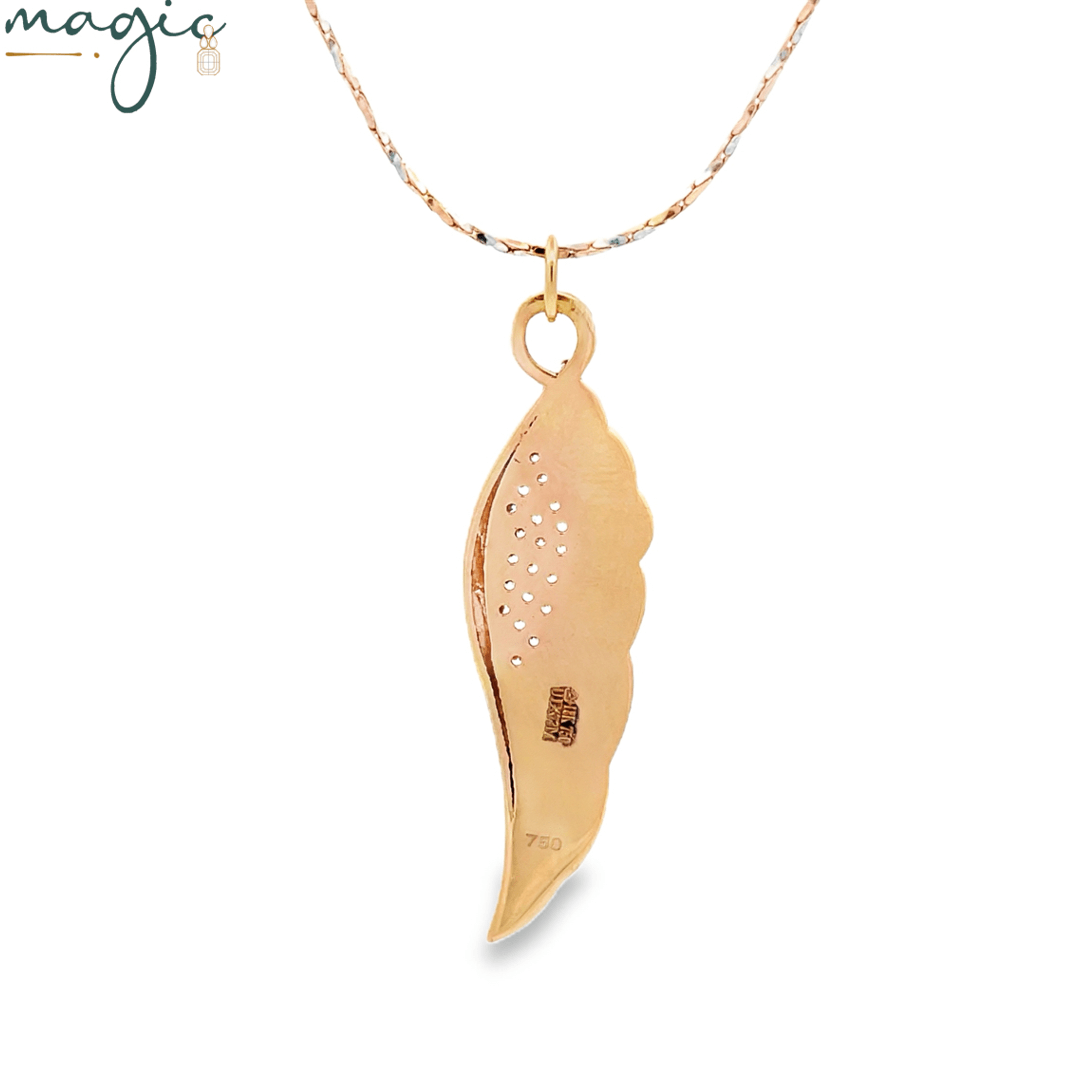The Aqua  Enamel Pendent