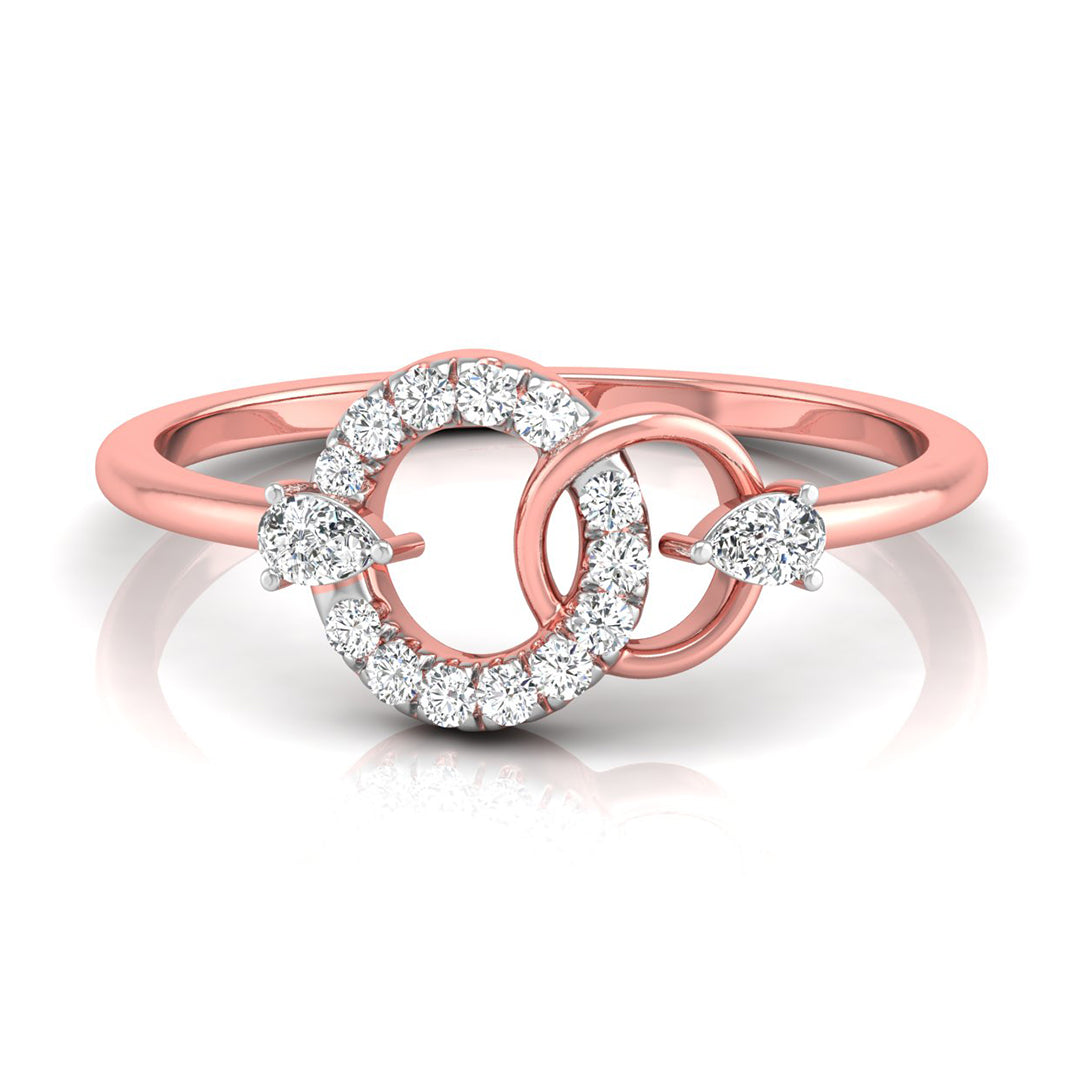 Magic Interlinked Dazzling Diamond Ring