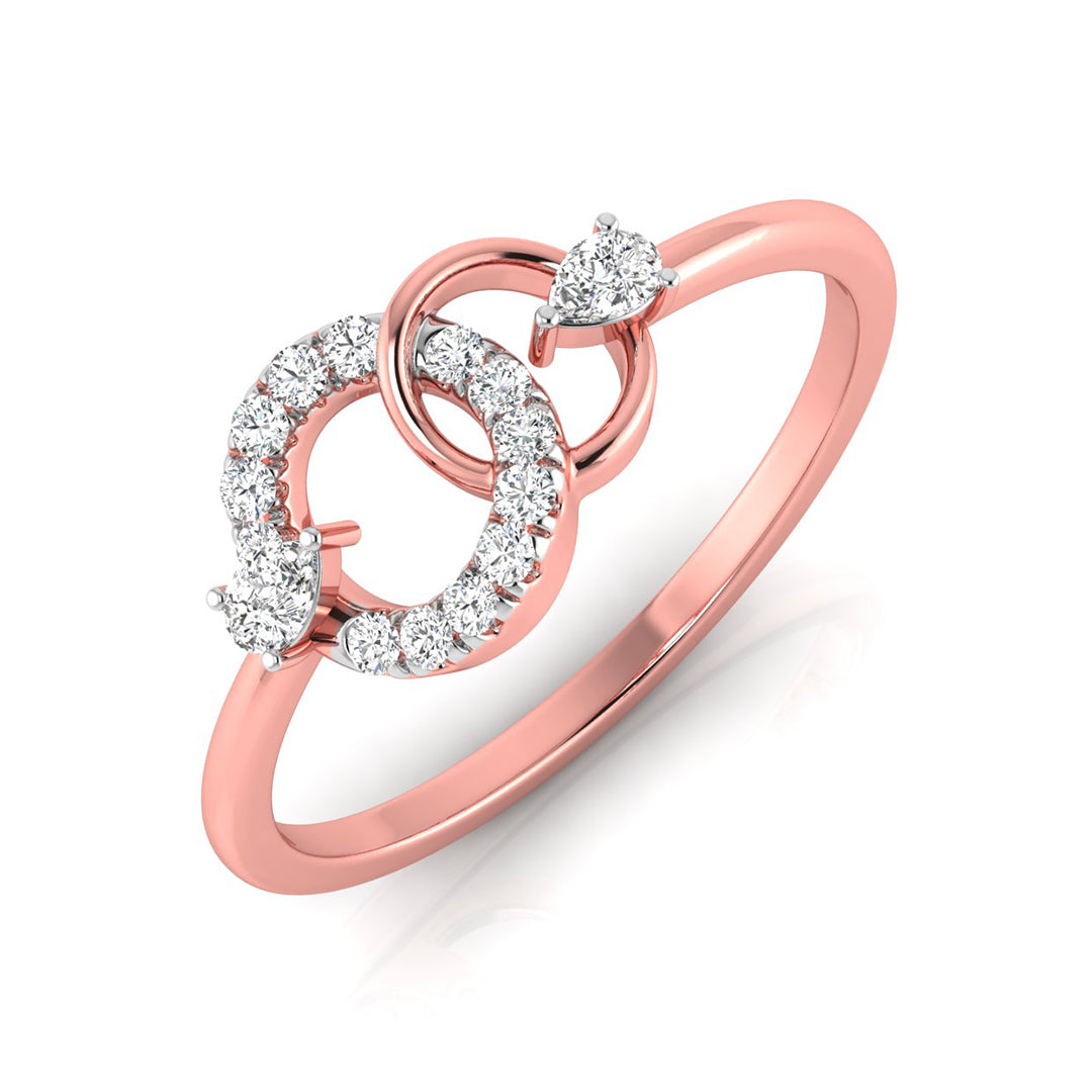 Magic Interlinked Dazzling Diamond Ring