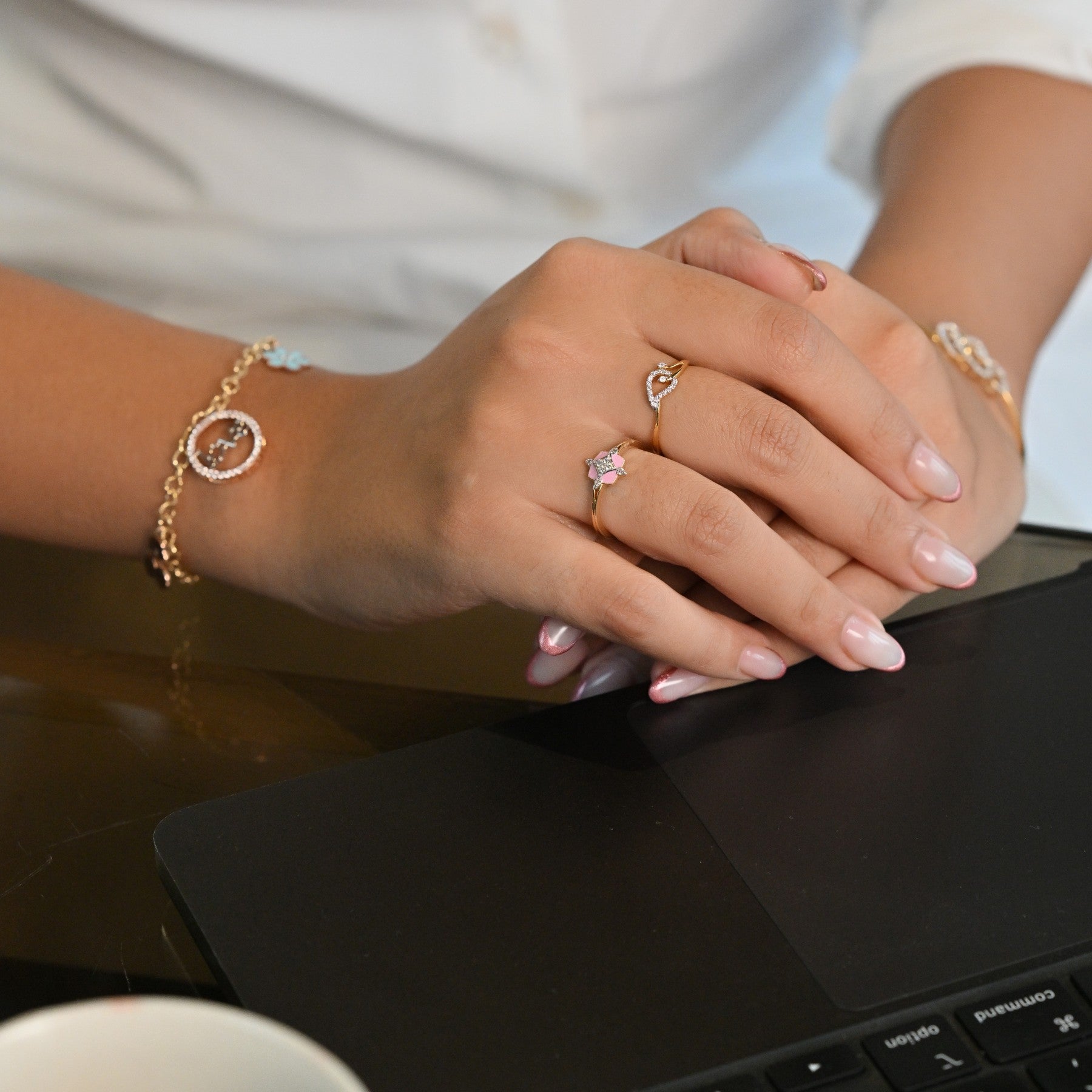 Blush Bloom Diamond Ring