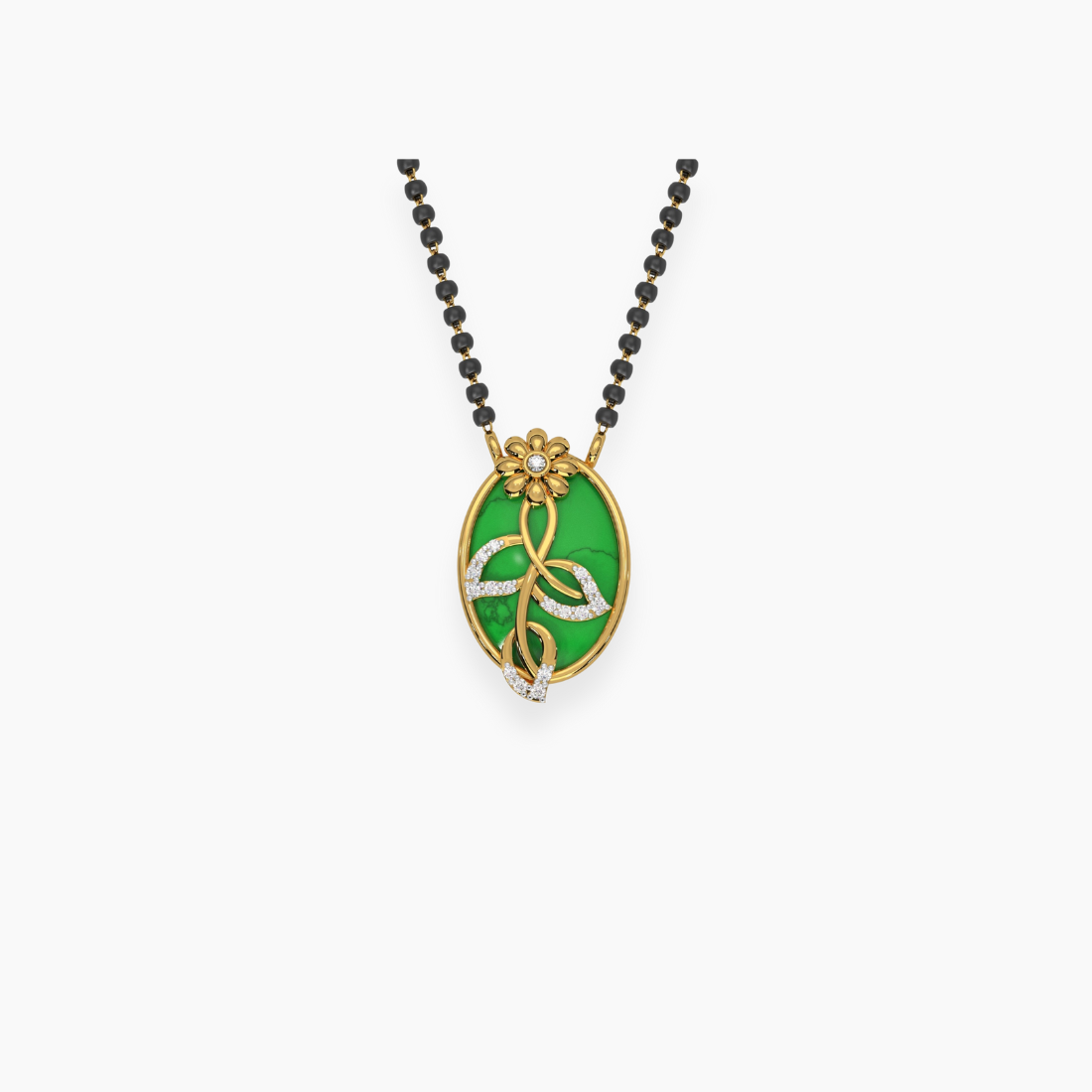 Magic GreenFlower Mangalsutra