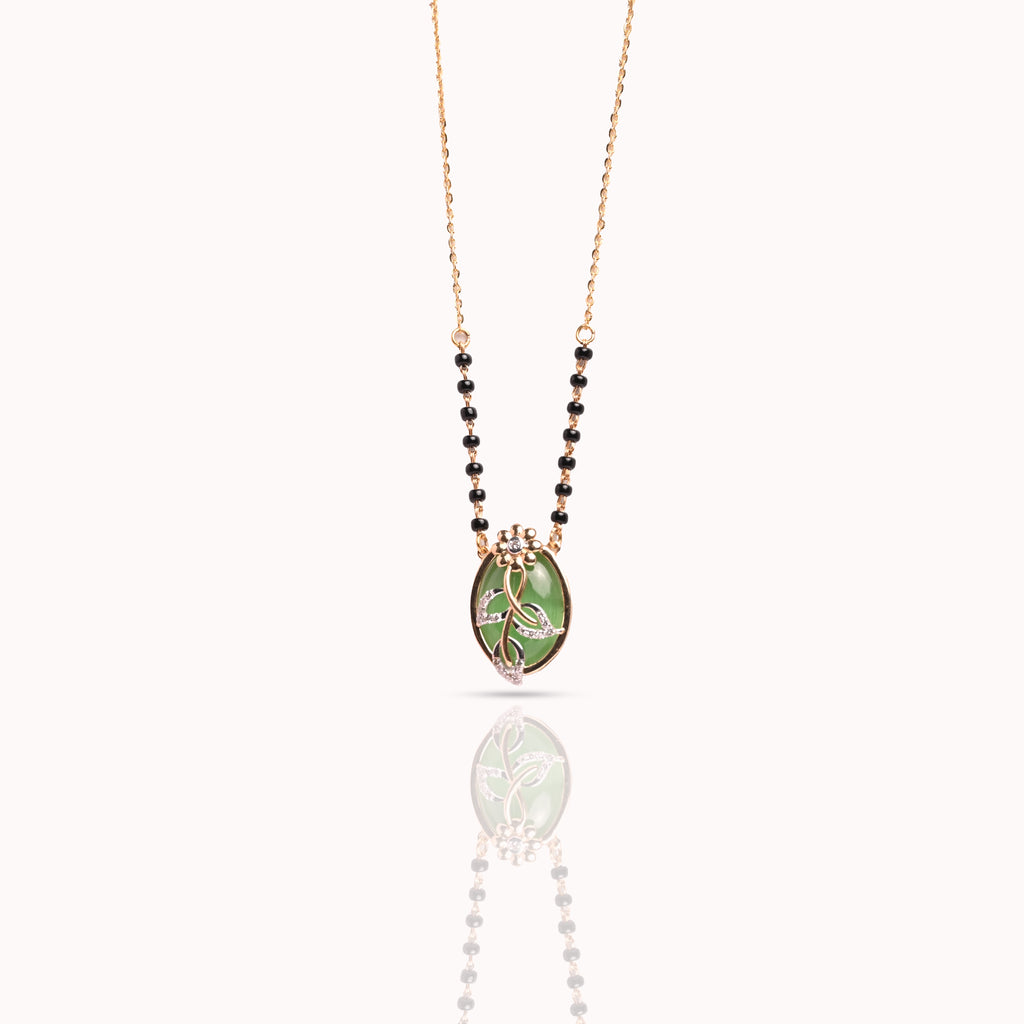 Magic GreenFlower Mangalsutra