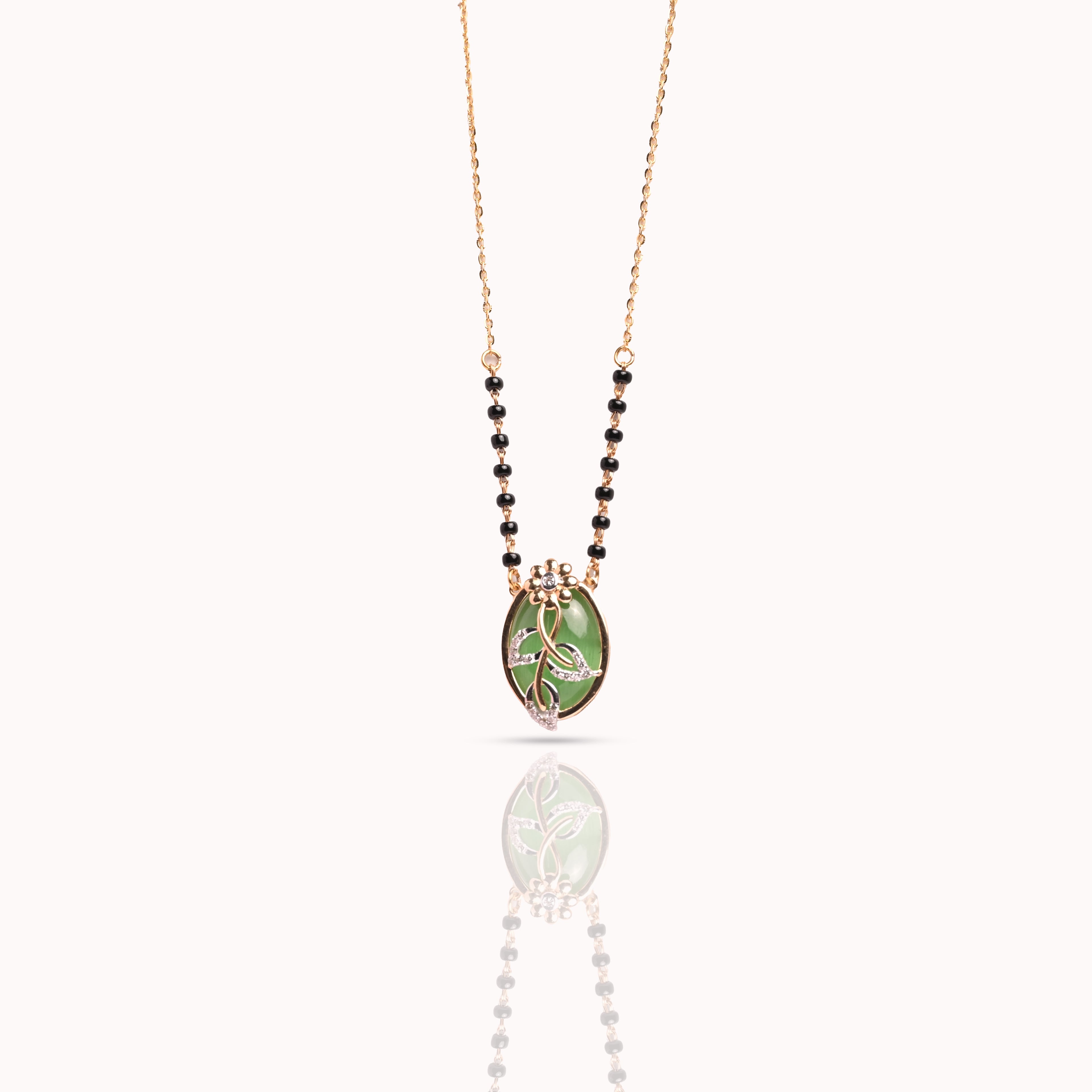 Magic GreenFlower Mangalsutra