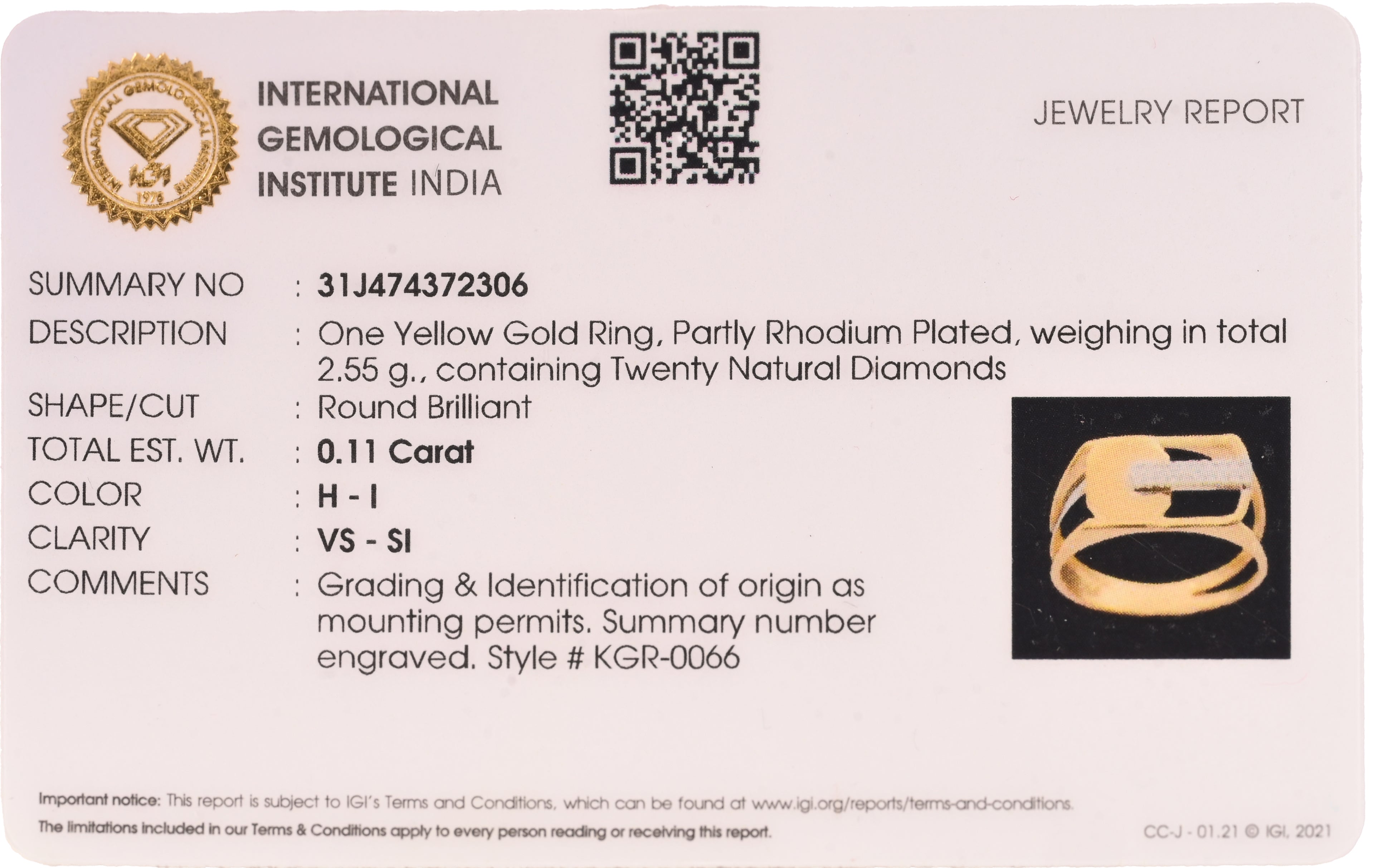 Magic Octadiamond Gents Ring