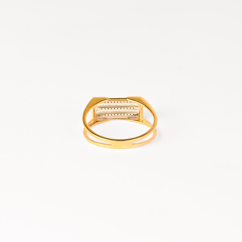 Magic Evergreen Rectangular Gents Ring