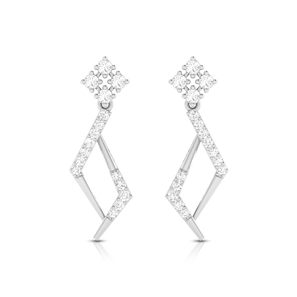 Magic Geometric Elegance Diamond Drop Earrings