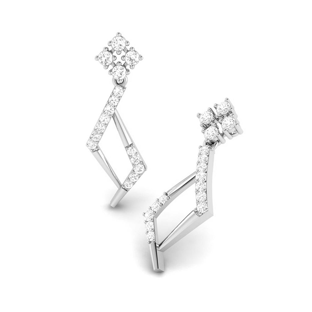 Magic Geometric Elegance Diamond Drop Earrings