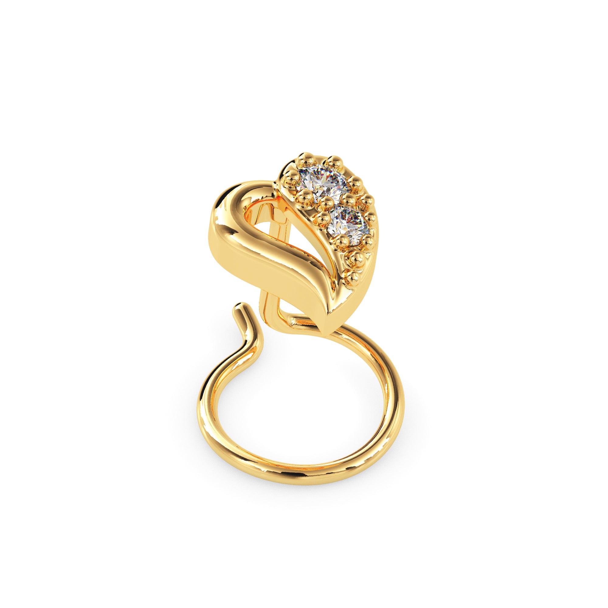 Diya Floral Charm nosepin