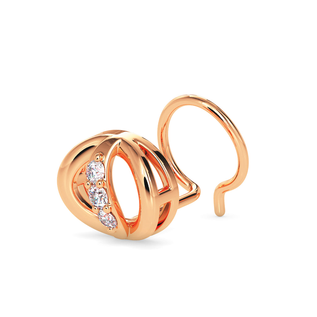 Magic Twilight Loop Diamond Nose Pin