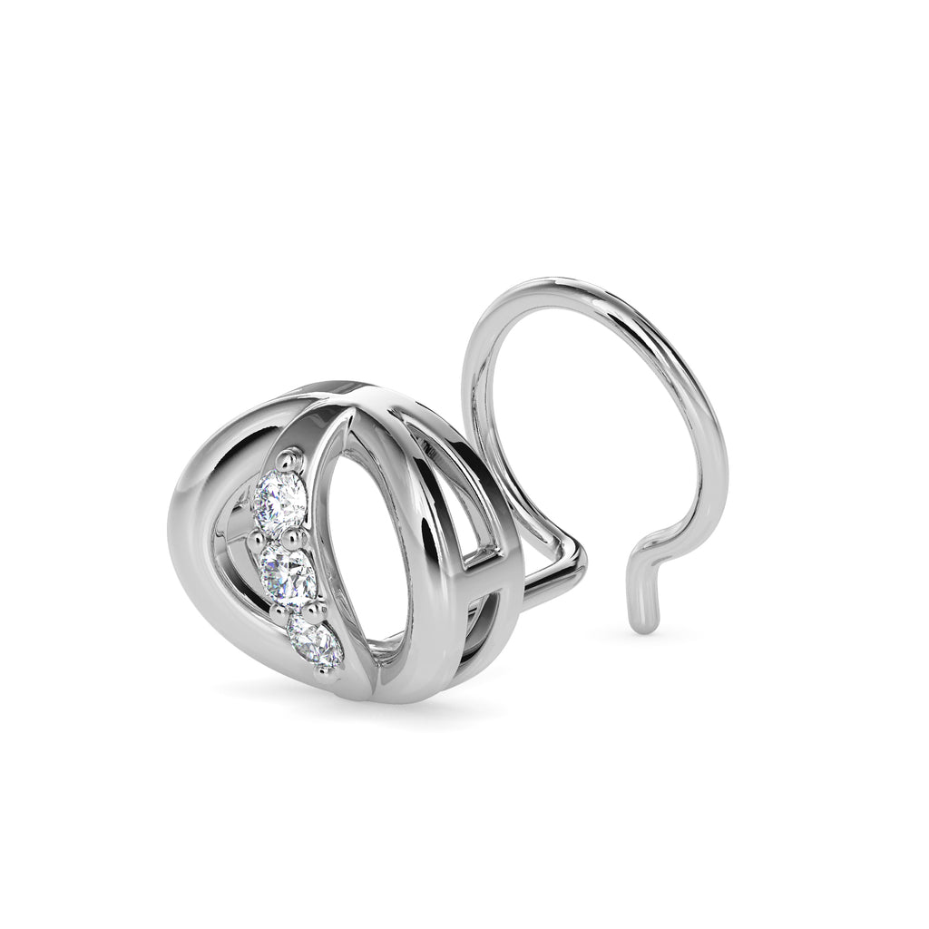 Magic Twilight Loop Diamond Nose Pin