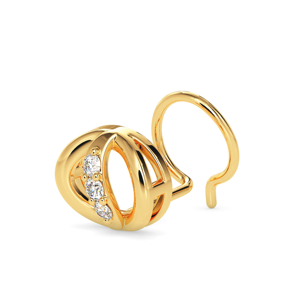 Magic Twilight Loop Diamond Nose Pin