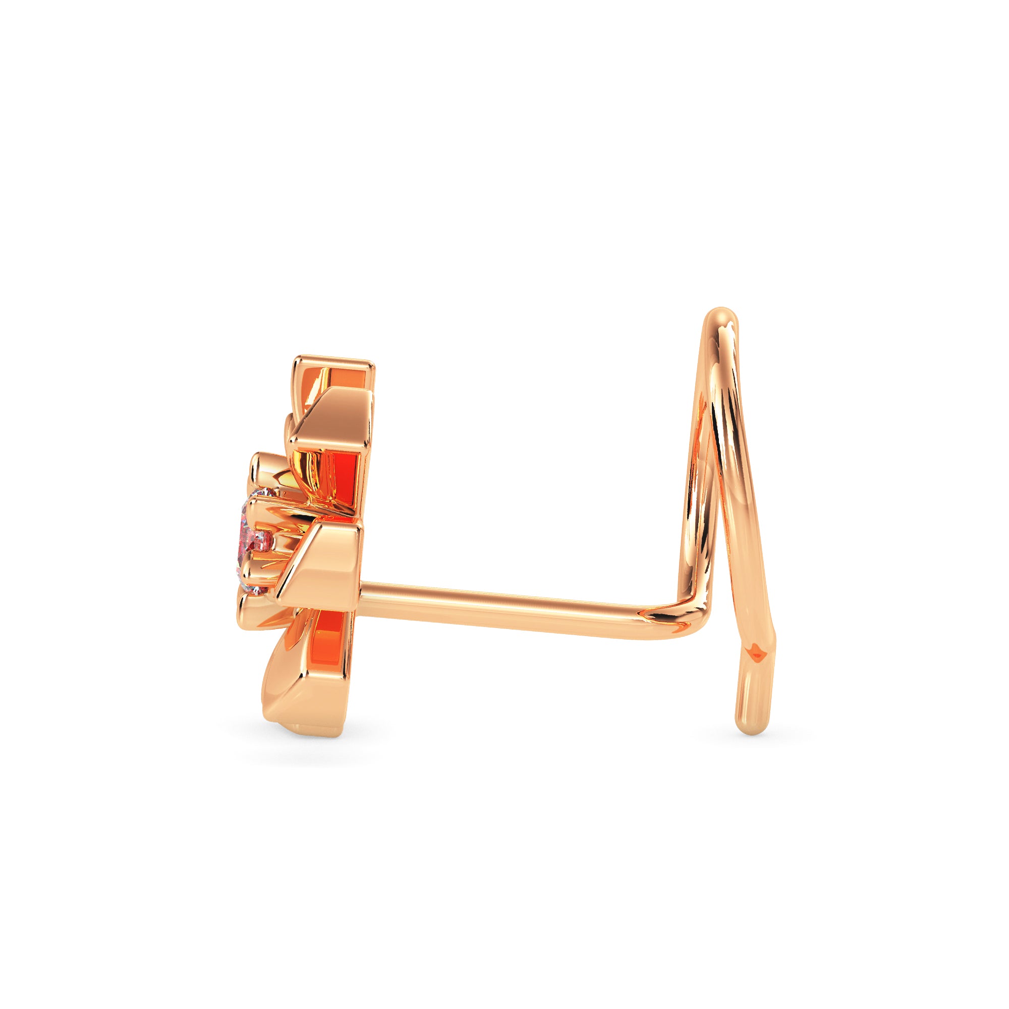 Magic Petal Perfection Diamond Nose Pin