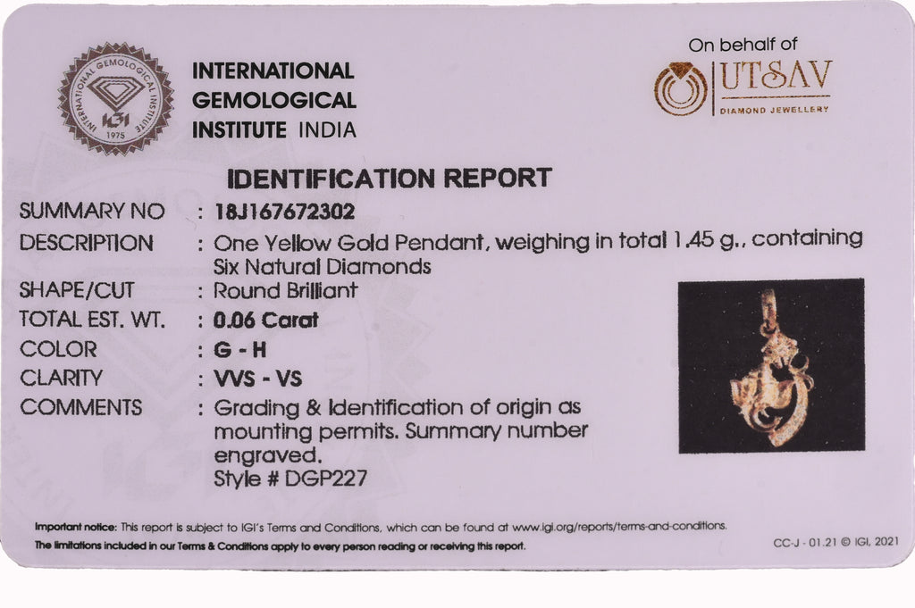 Magic Shree Ganesha Diamond Pendant