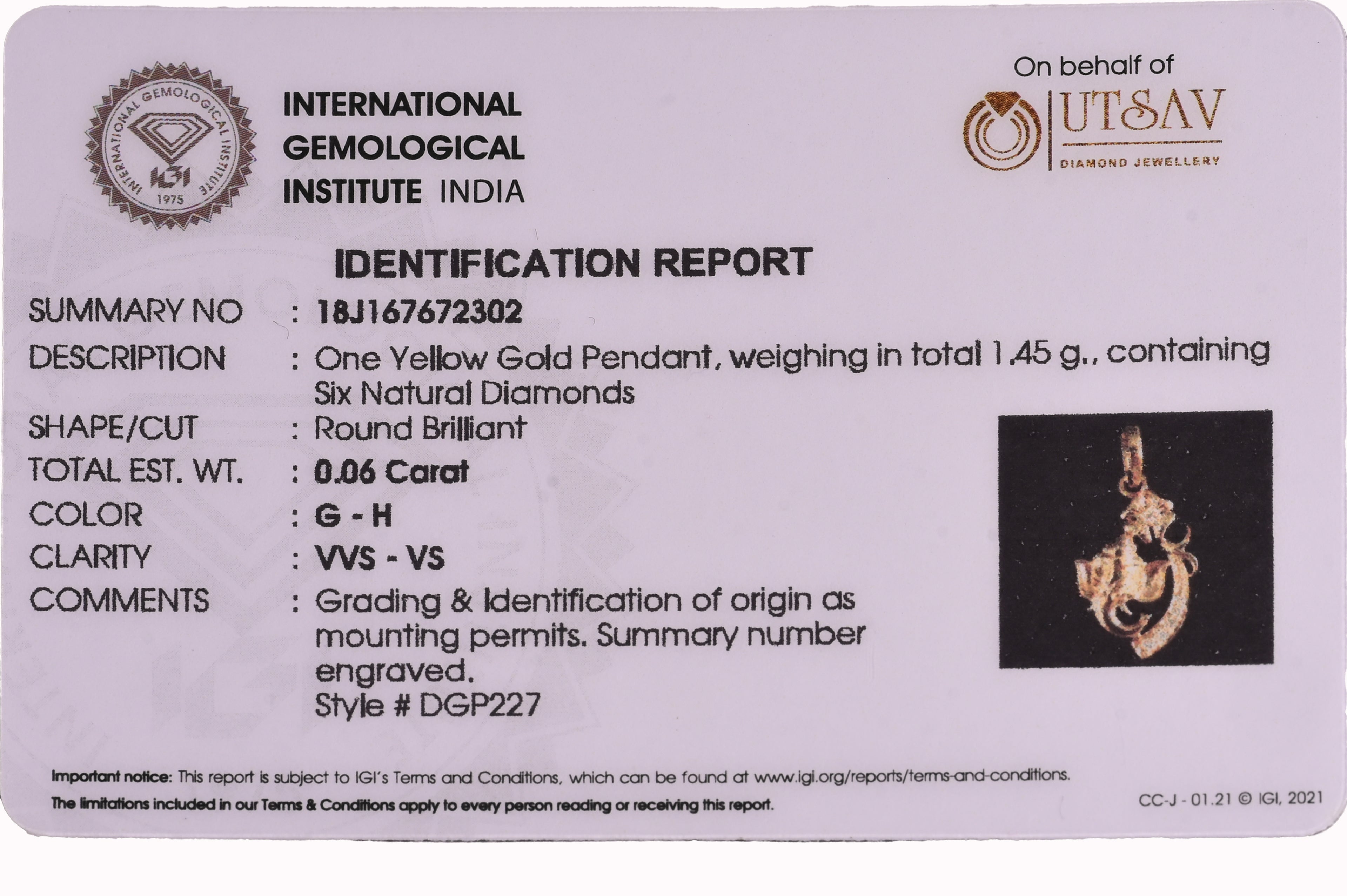 Magic Shree Ganesha Diamond Pendant