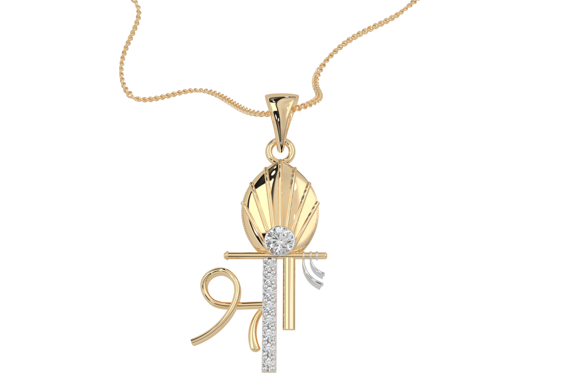 Magic Shree Krishna Diamond Pendant