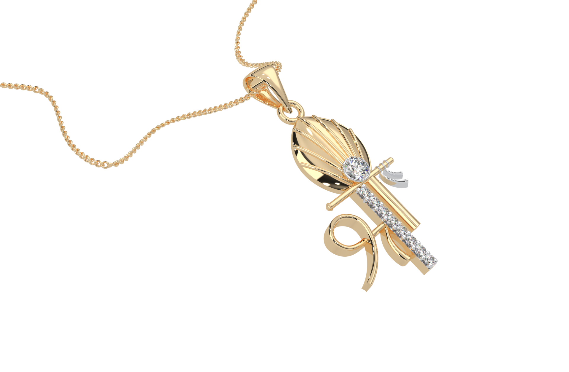 Magic Shree Krishna Diamond Pendant