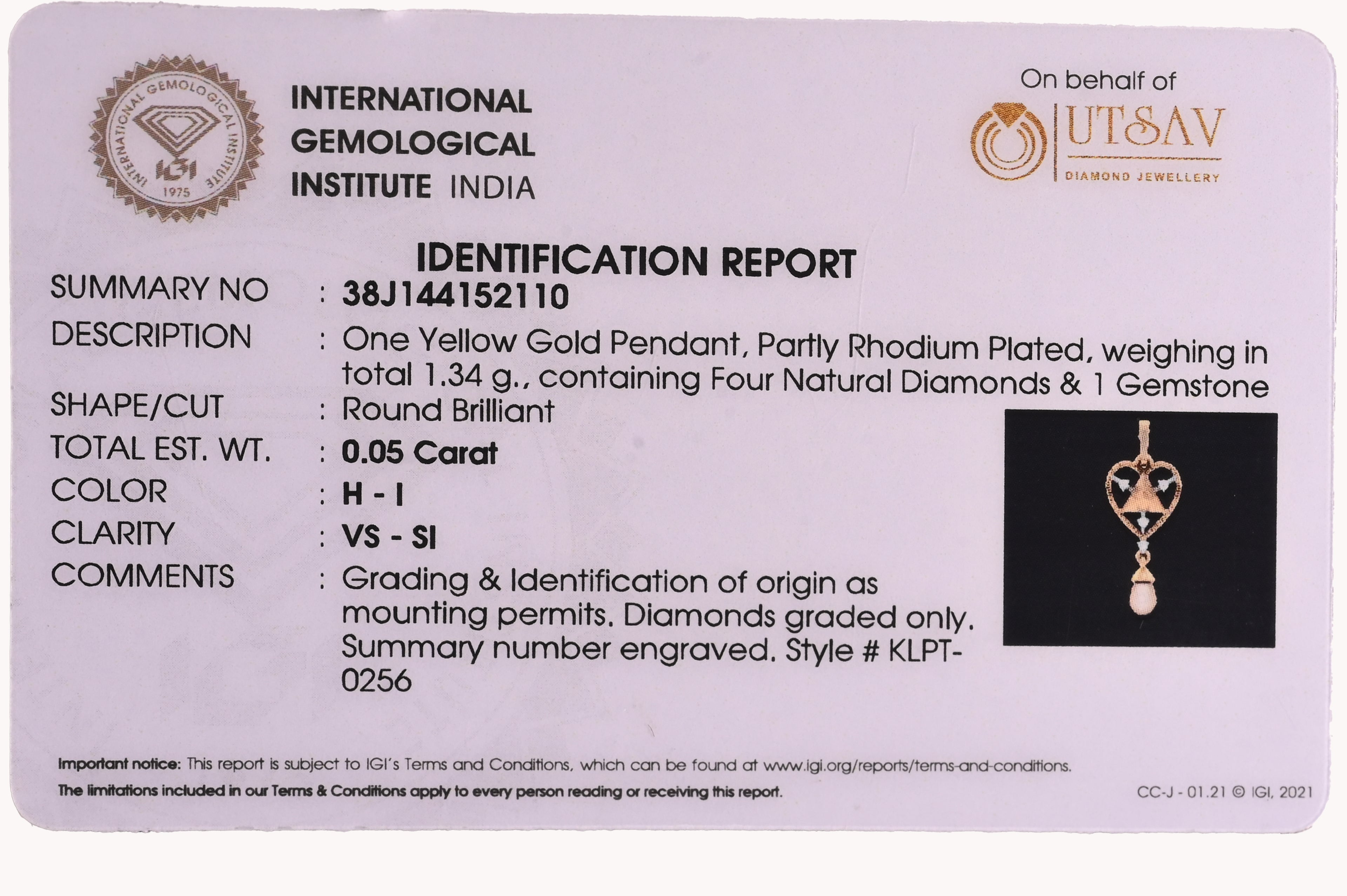 Magic Love Droplet Diamond Pendant