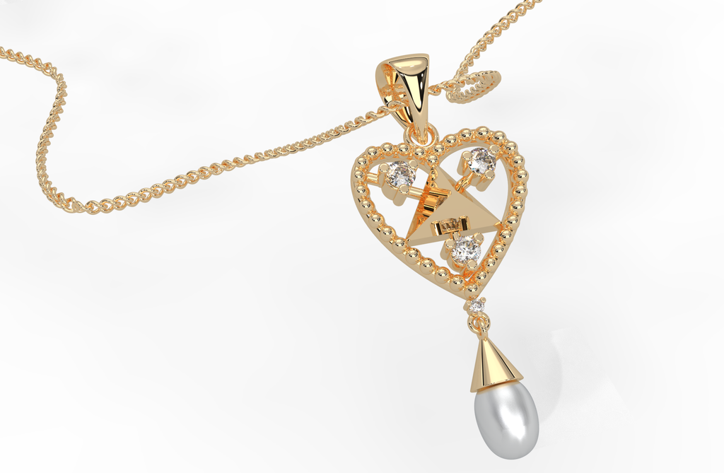 Magic Love Droplet Diamond Pendant