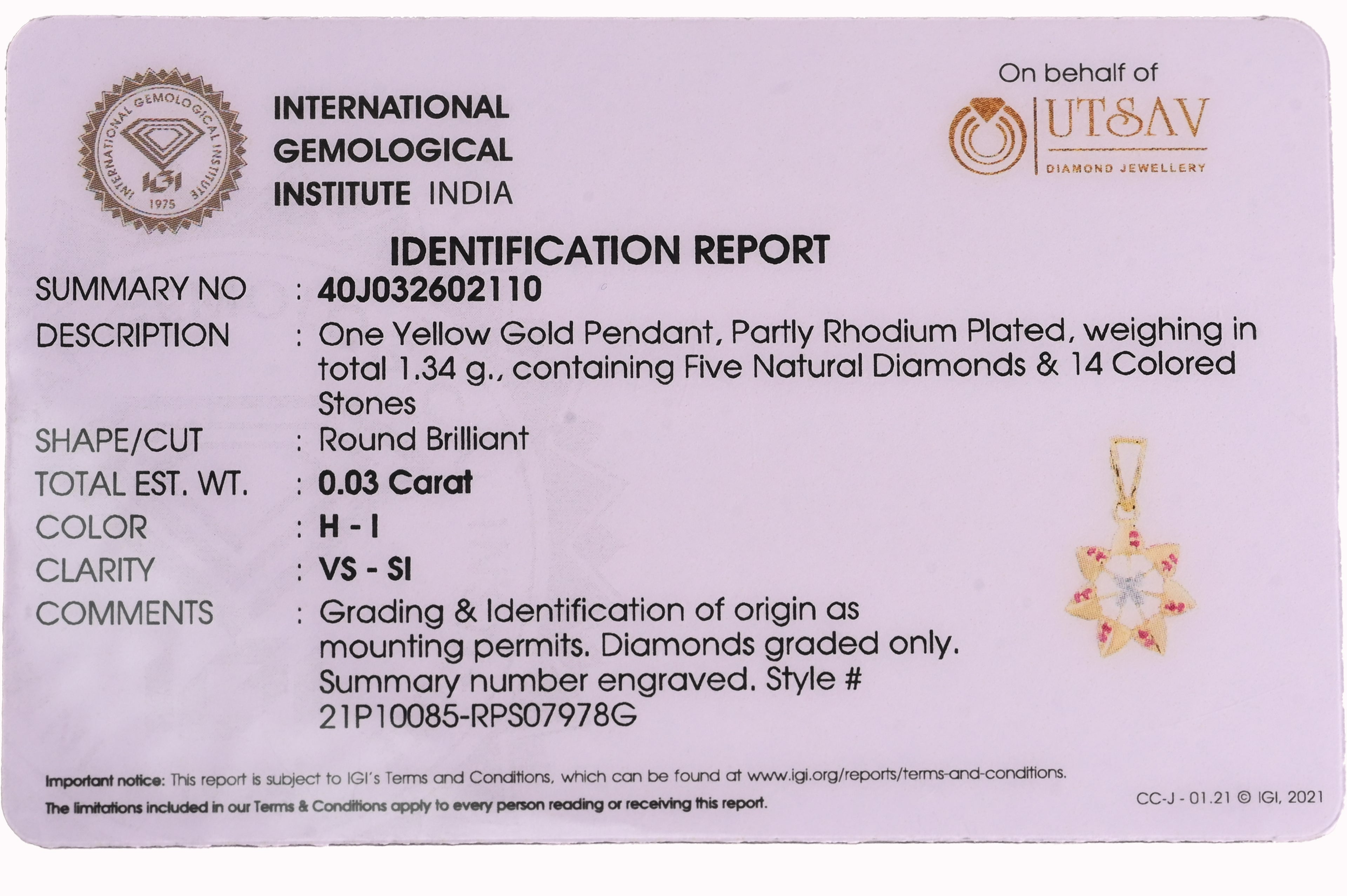 Magic Chick Floral Pendant