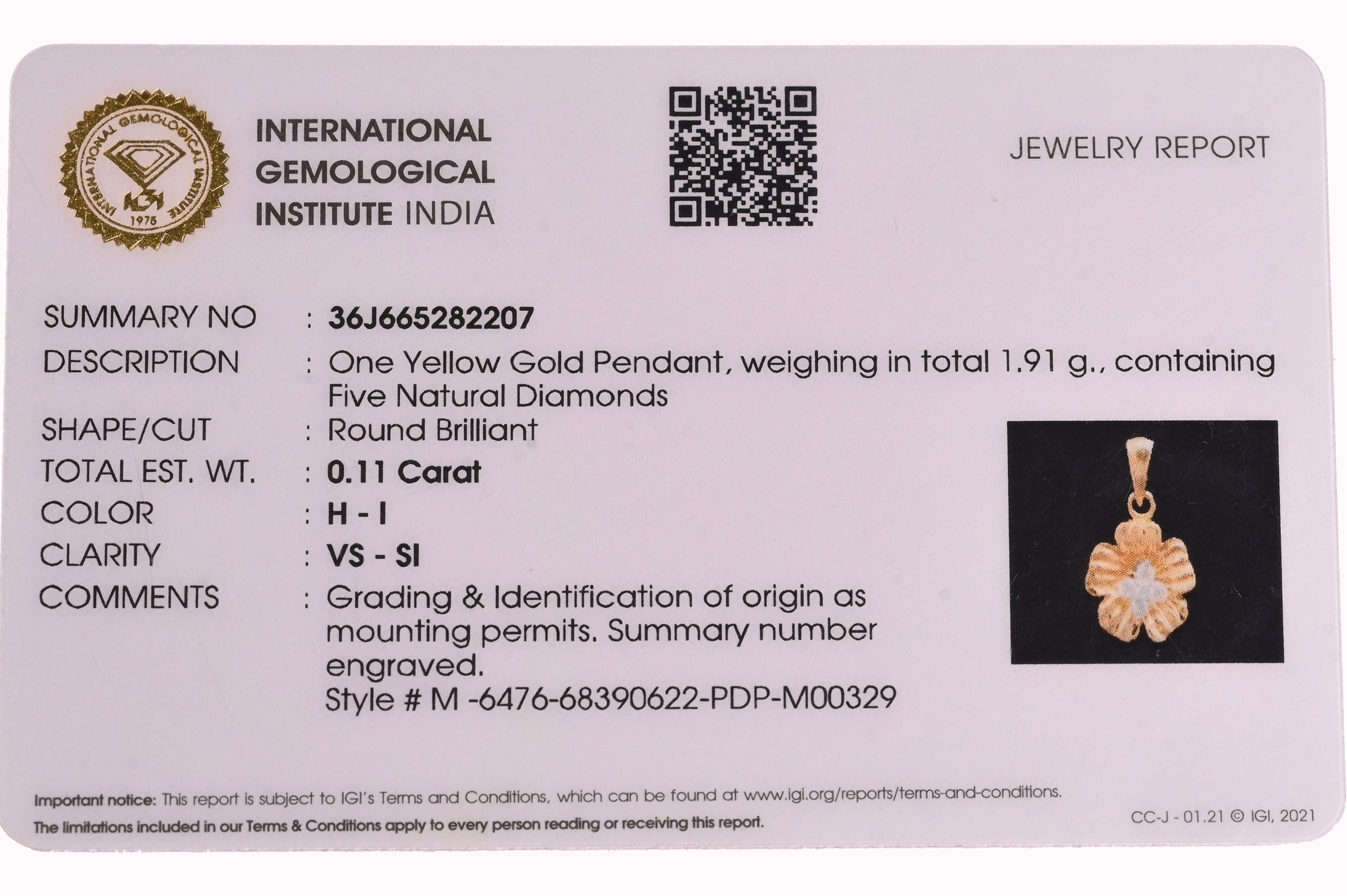 Magic Daisy Diamond Pendant