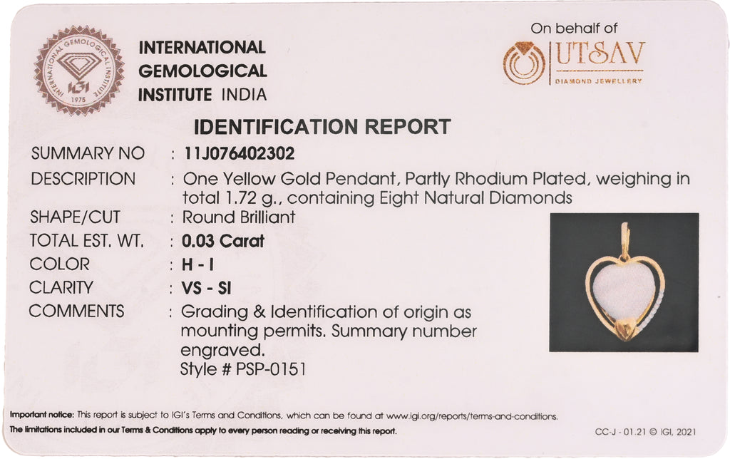 Magic Peaceful Calm Heart Pendant