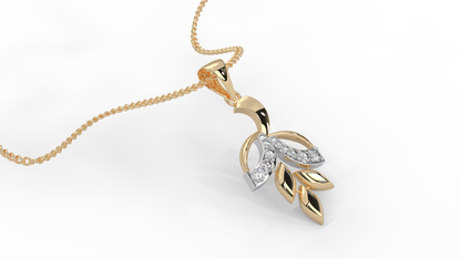 Magic Lustrous Leaf Pendant