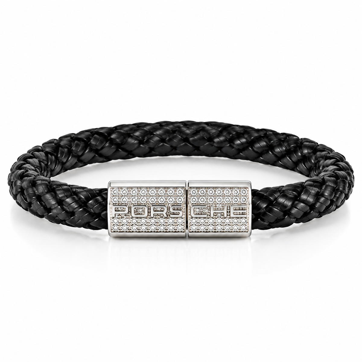Porsche Luxe Black Braided Bracelet