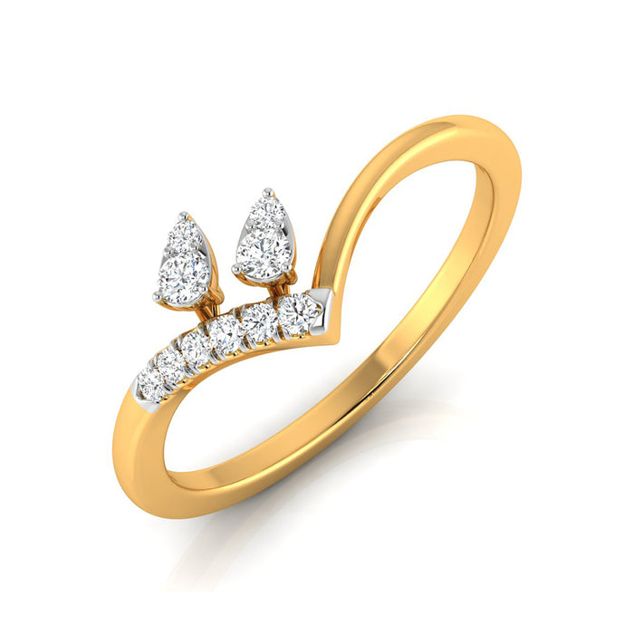 Magic Graceful Diamond Modern Ring