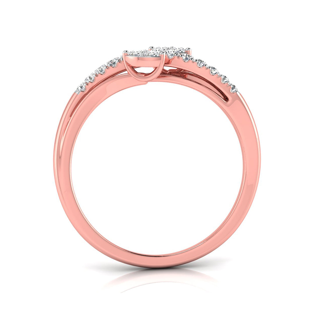 Magic Sophisticated Linked Diamond Ring