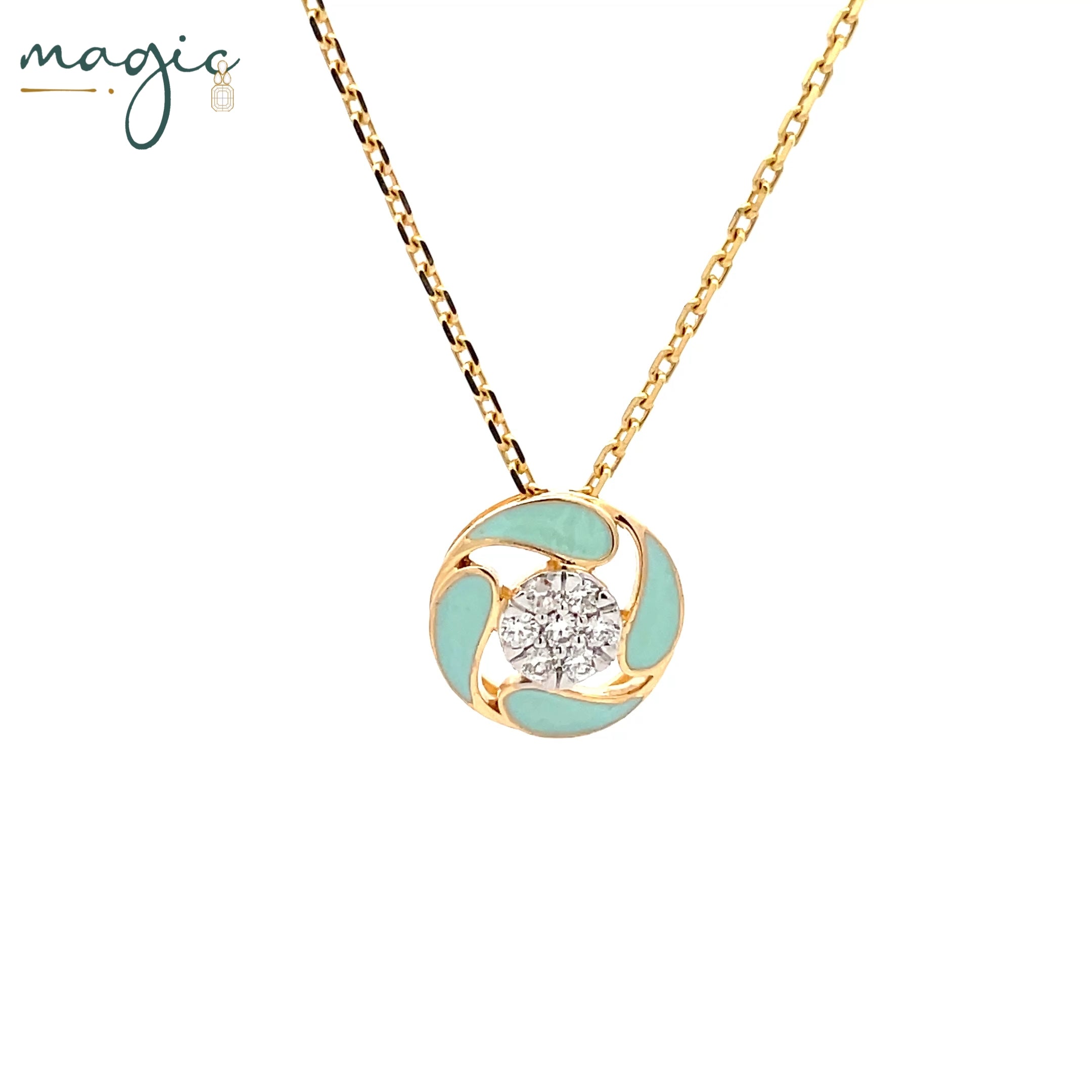 Magic Swirl of Droplets Pendant