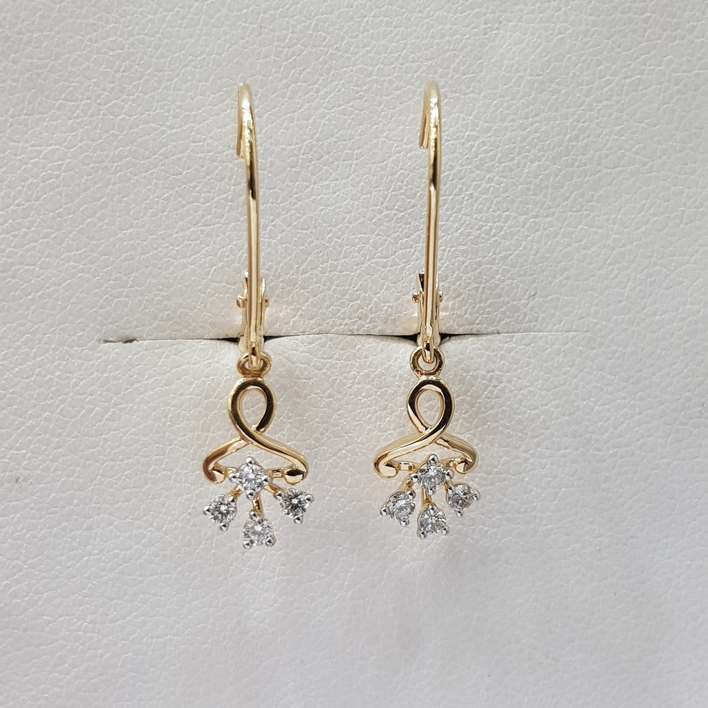 Magic Entangled Drop of Flowers Hoop Earrings