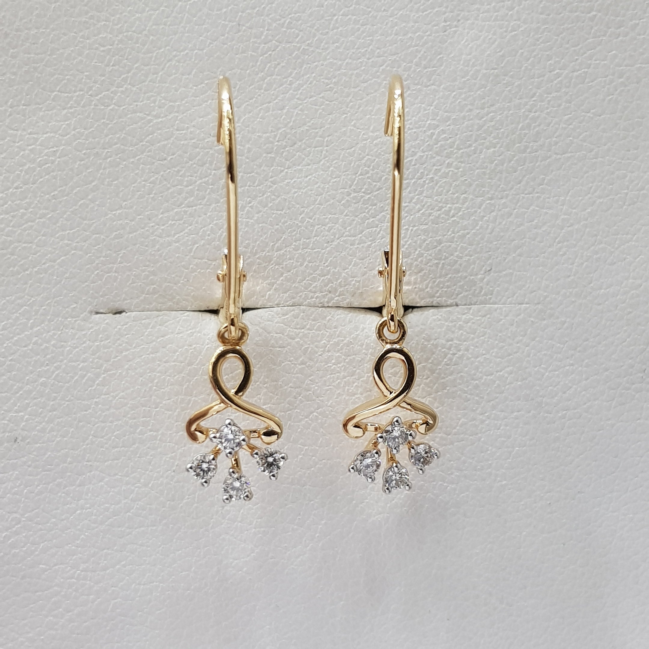 Magic Entangled Drop of Flowers Hoop Earrings