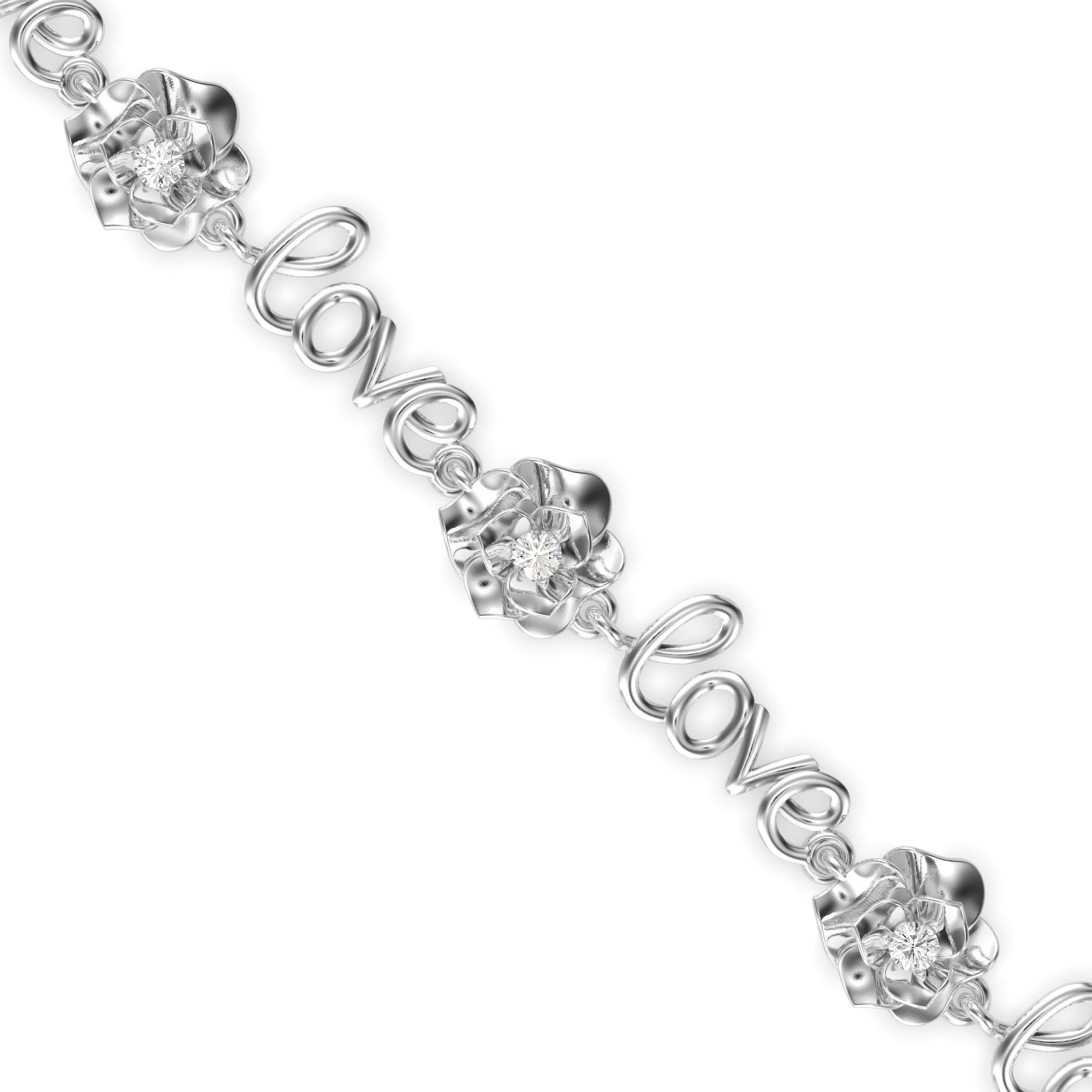Magic Blossoms Of Love Diamond Bracelet