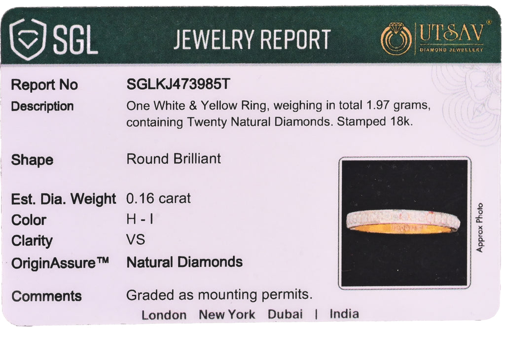 Magic Classic Diamond Studded Round Ring