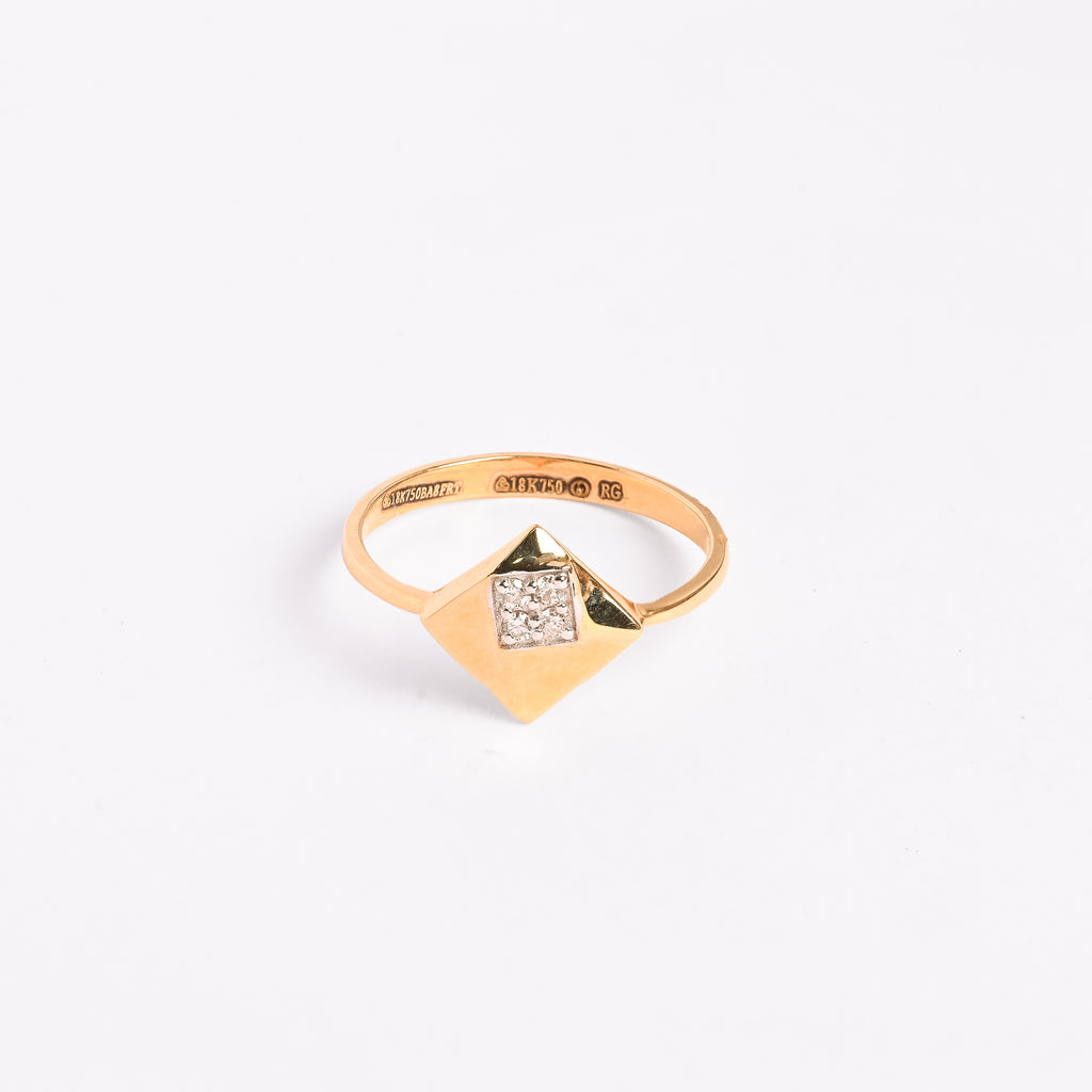 Magic Geometric Box Gold Ring