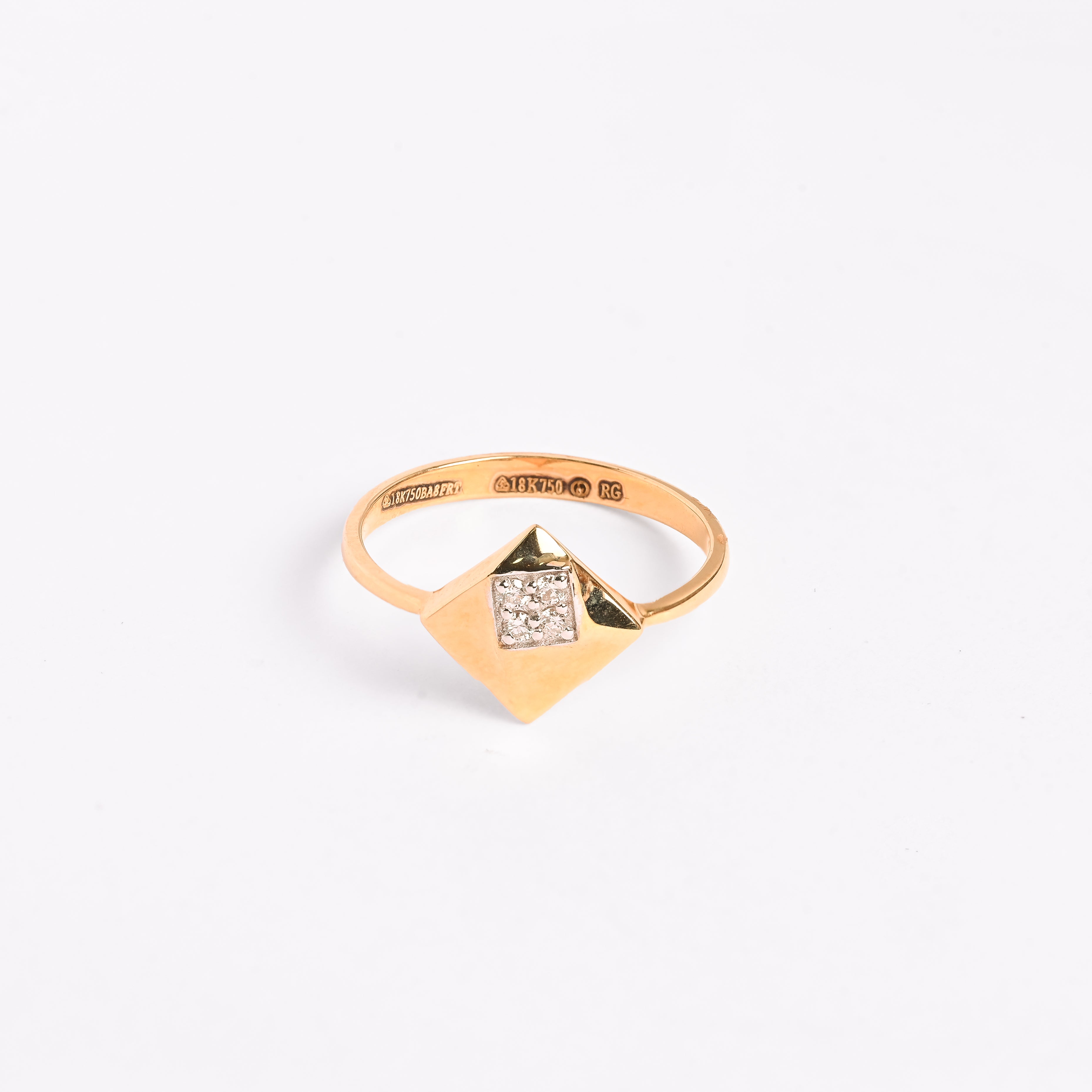 Magic Geometric Box Gold Ring