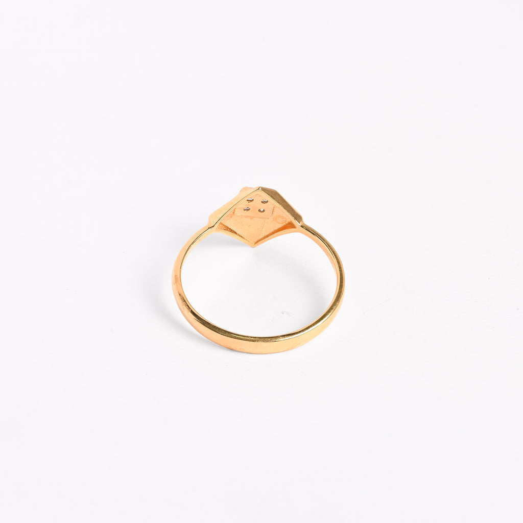 Magic Geometric Box Gold Ring