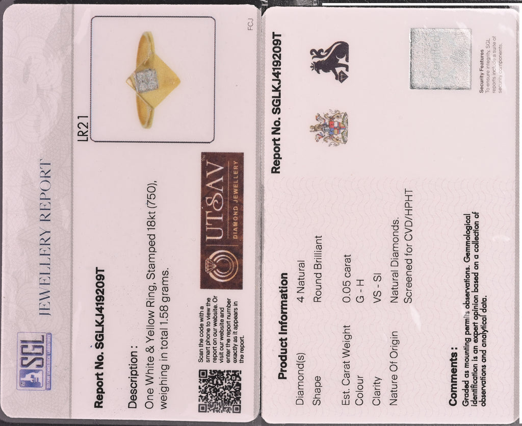 Magic Geometric Box Gold Ring