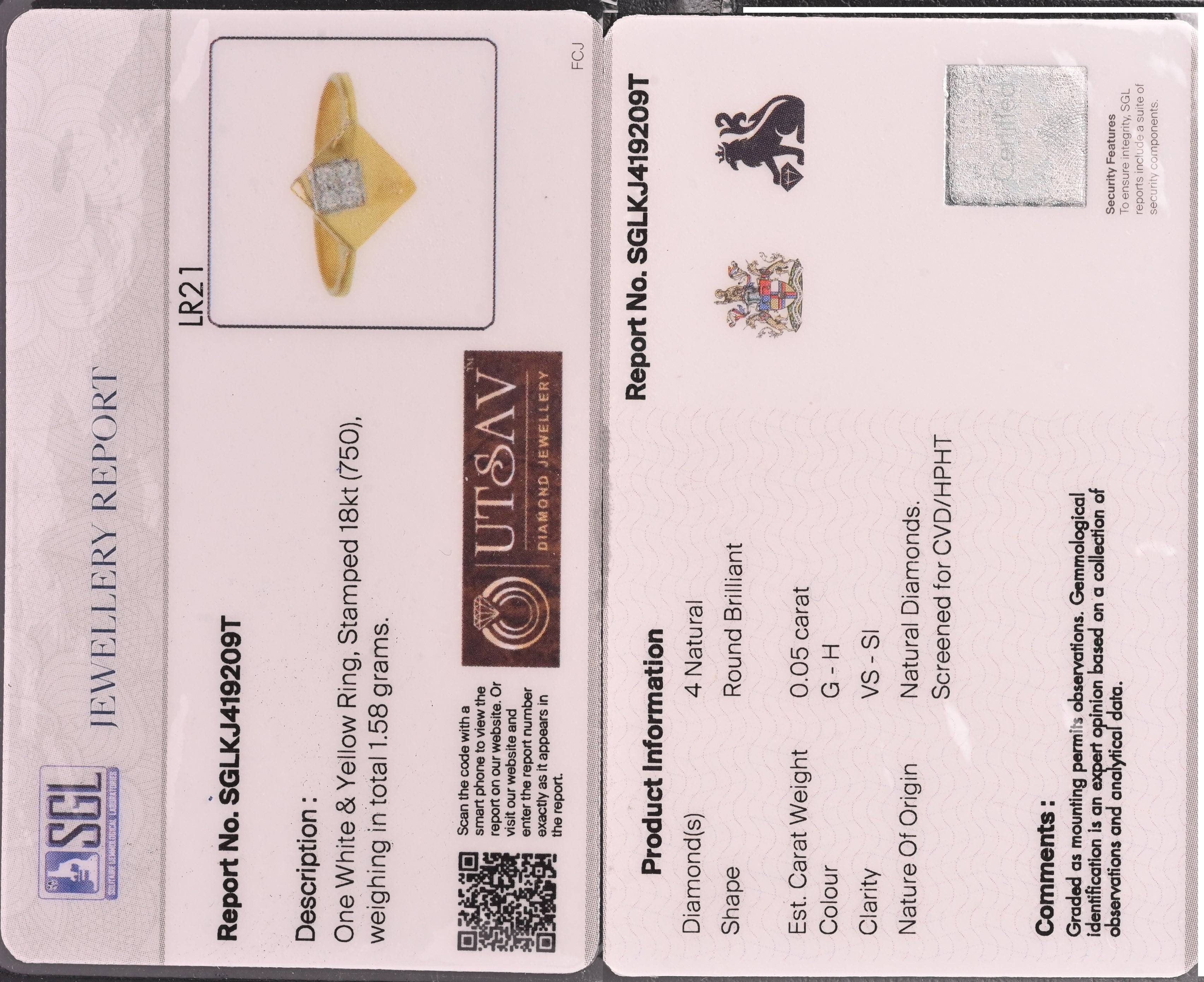 Magic Geometric Box Gold Ring