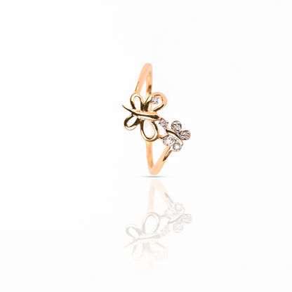 Magic Dual Butterfly Ring