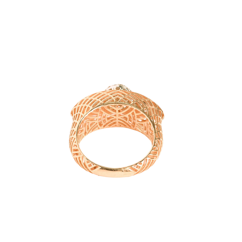 Magic Tri Flower Studded Diamond Ring