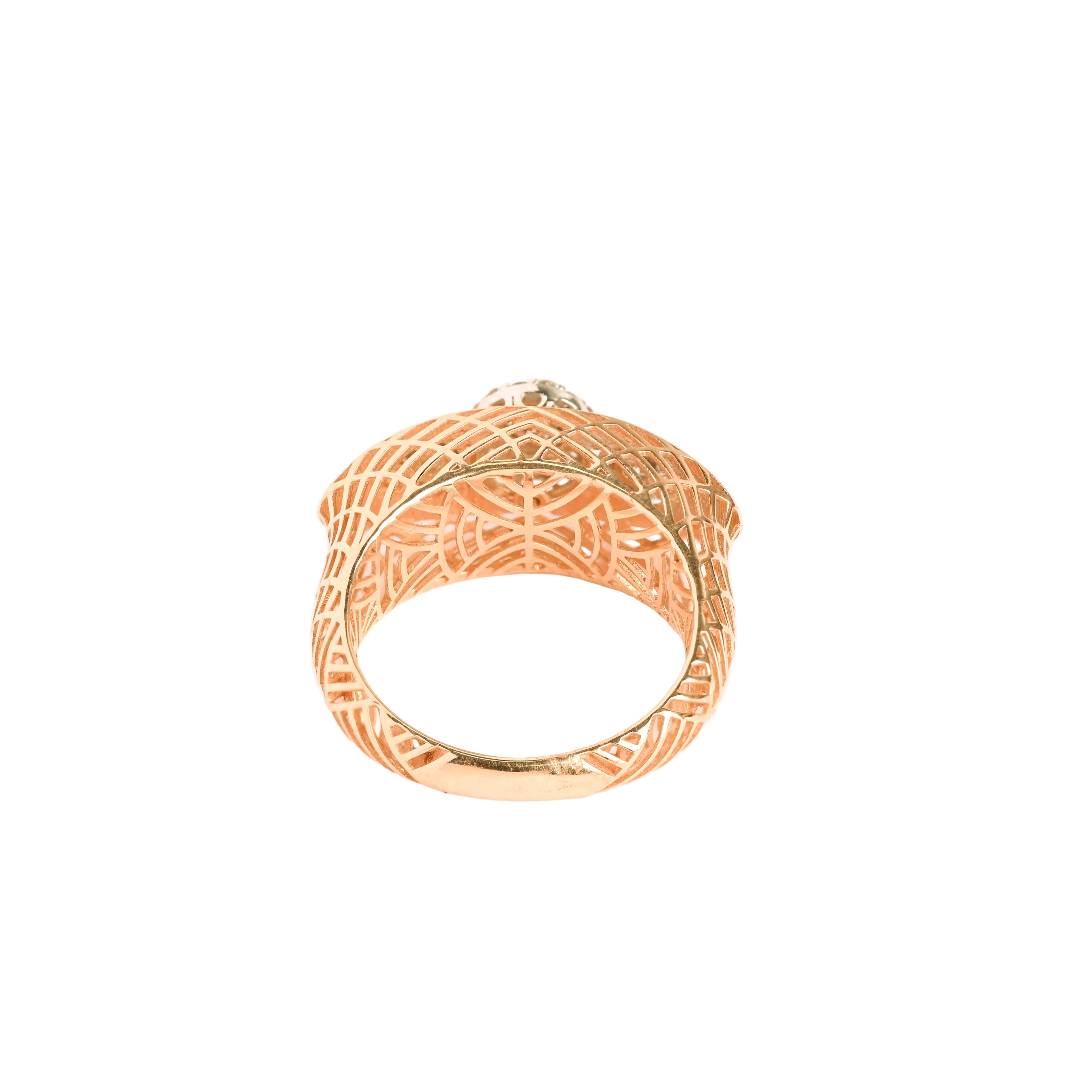 Magic Tri Flower Studded Diamond Ring